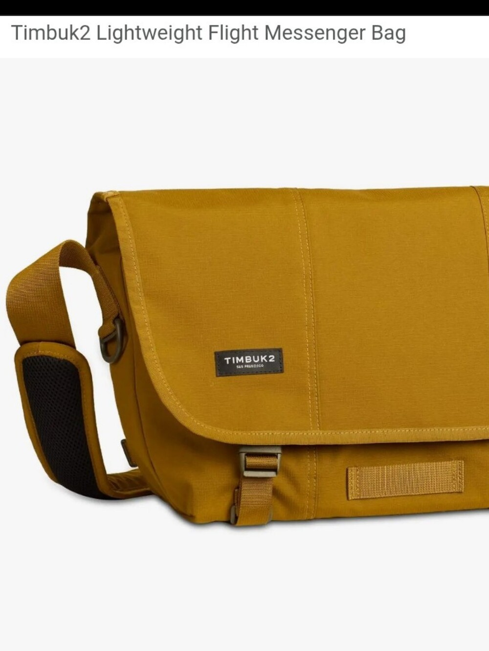 Timbuk2 Classic Flight Messenger Bag in Brass/Army NWT - Picture 8 of 9